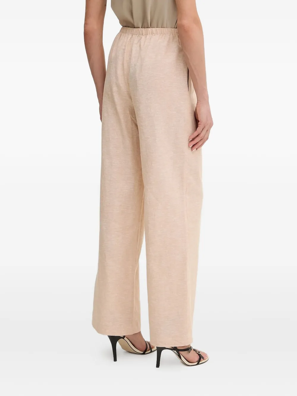 Armani Exchange Straight broek met elastische taille - Roze
