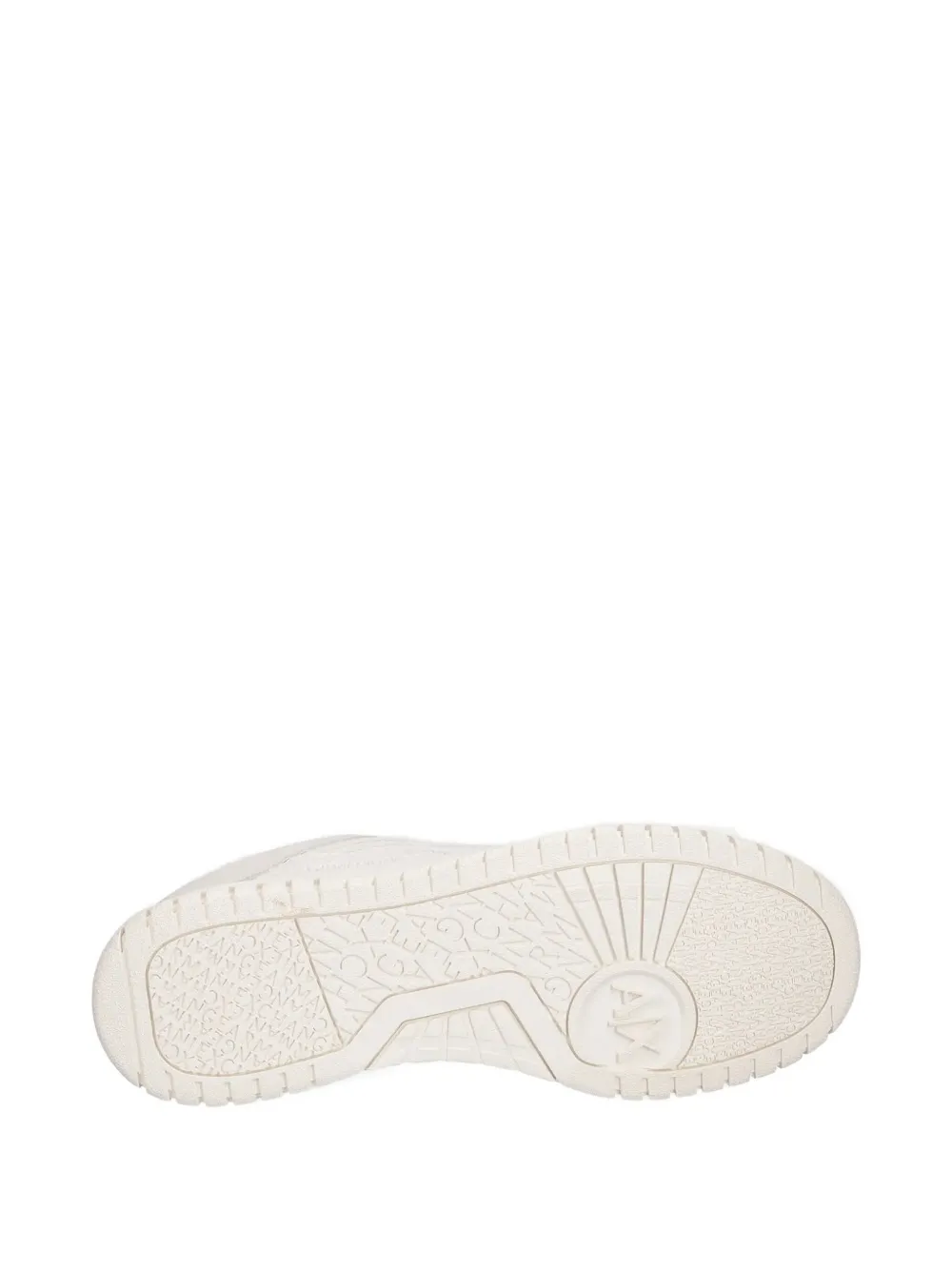 Armani Exchange Leather Sneakers In White