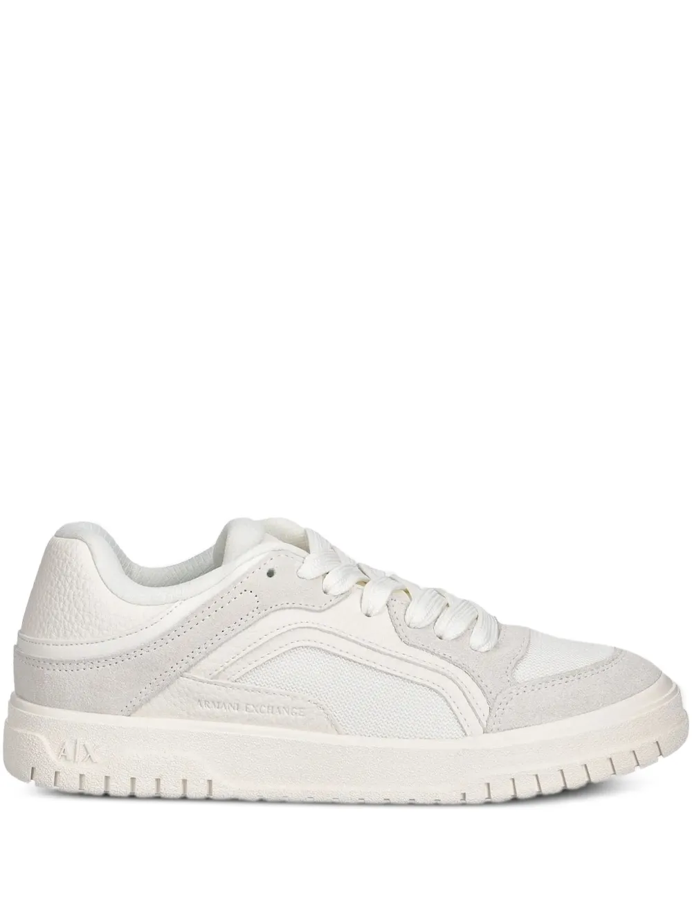 Armani Exchange Leren sneakers Wit