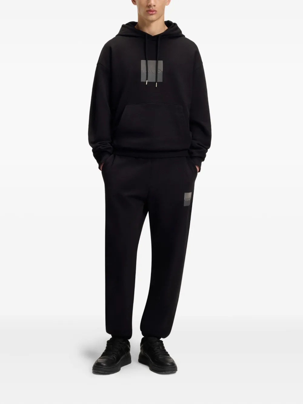 HUGO Trainingsbroek met logopatch Zwart