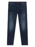 HUGO whiskering-effect jeans - Blue