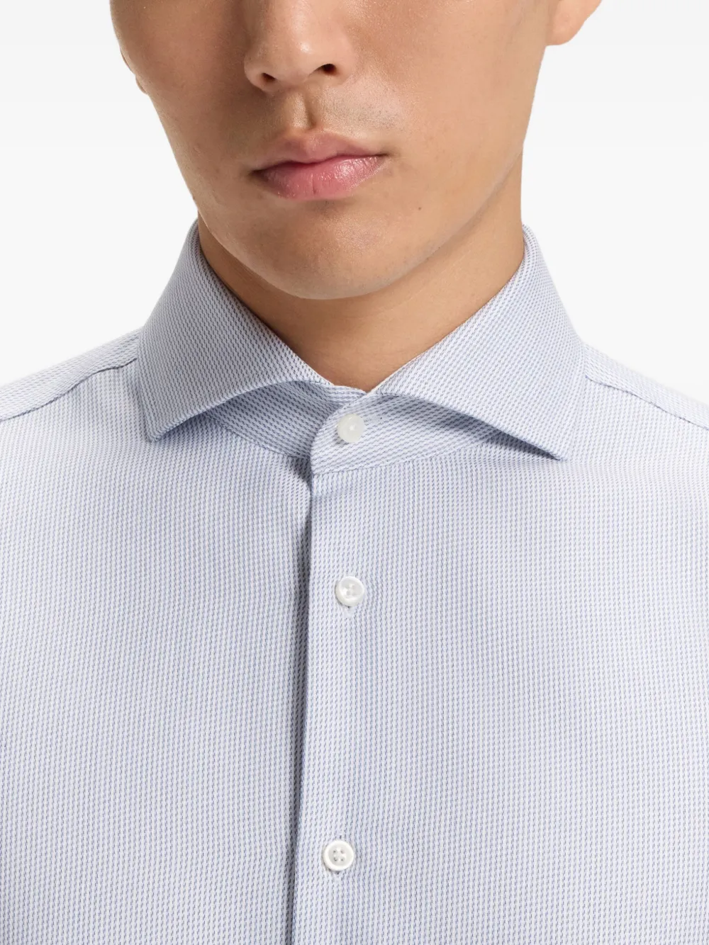Hugo Boss Patterned Shirt In White
