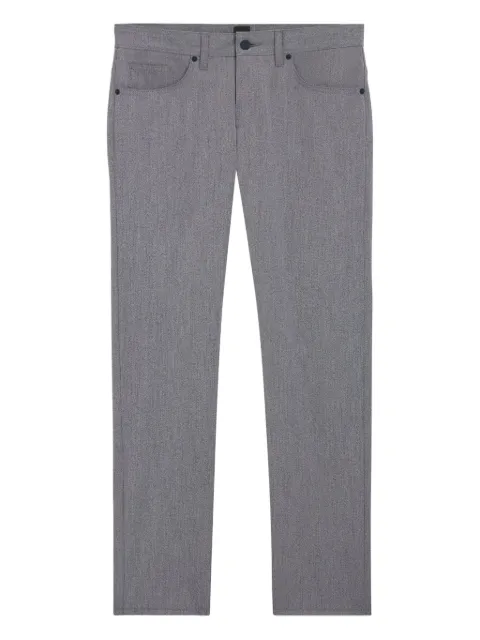 BOSS mélange-effect slim-fit trousers