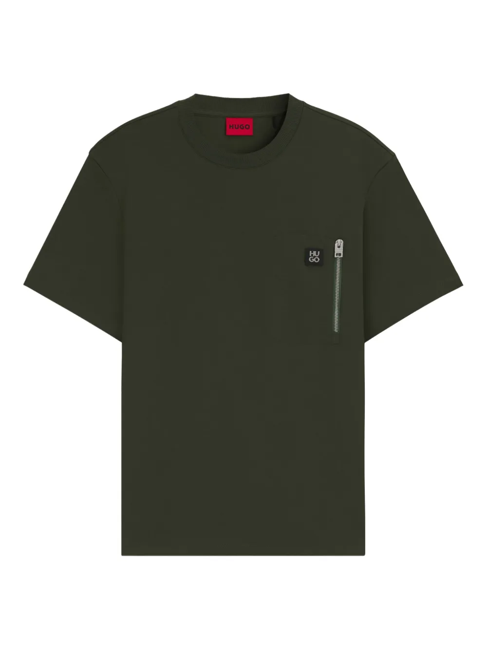 HUGO logo-patch t-shirt | Green | Image 1