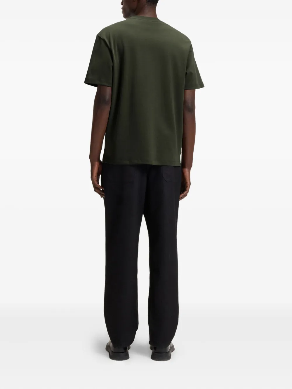 HUGO T-shirt met logopatch Groen