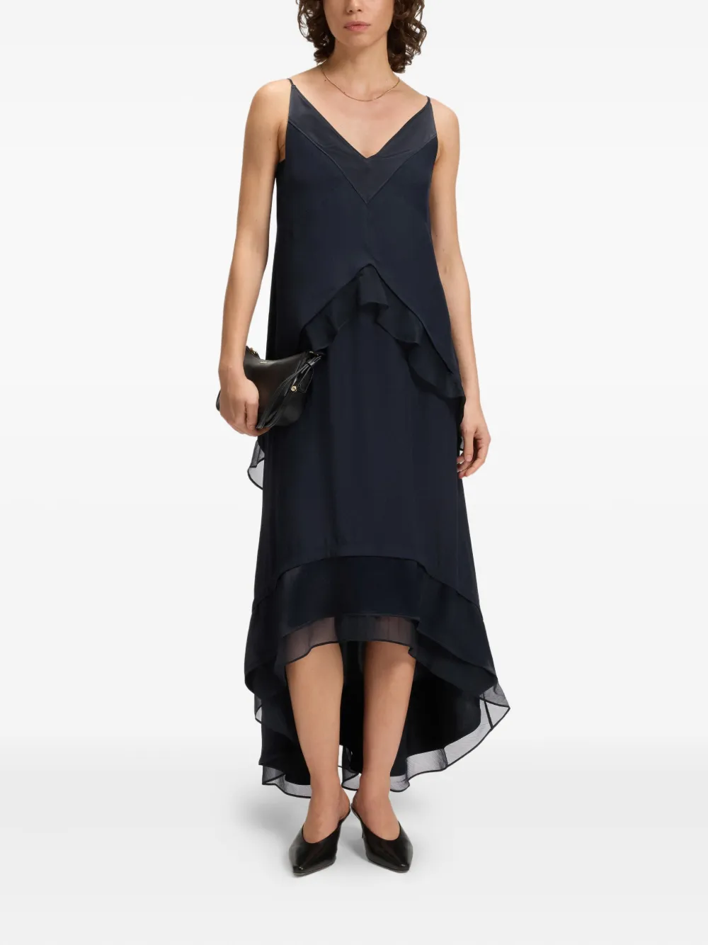 BOSS layered ruffled midi dress | Day Dresses | Image 2