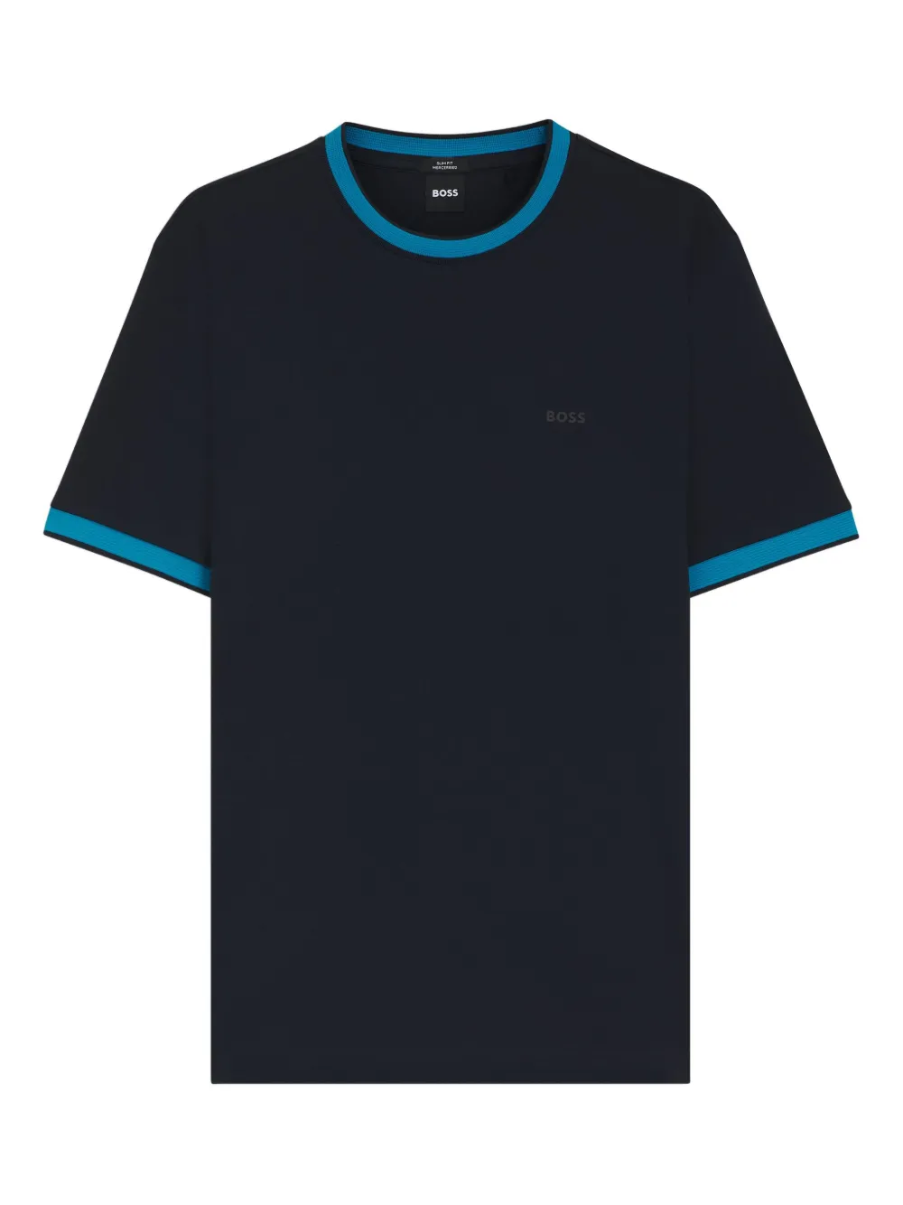 BOSS T-shirt con rifinitura a contrasto - Nero