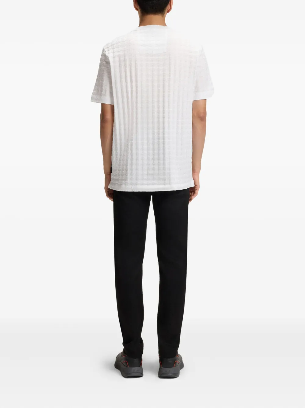 BOSS Katoenen T-shirt Wit