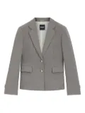 BOSS mélange-effect blazer - Grey