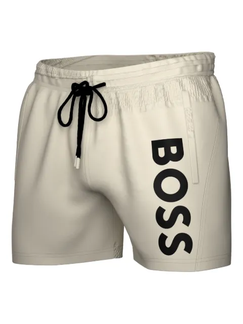 BOSS Bermuda de praia Octopus com logo