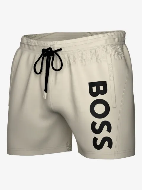 BOSS short de bain Octopus à logo imprimé