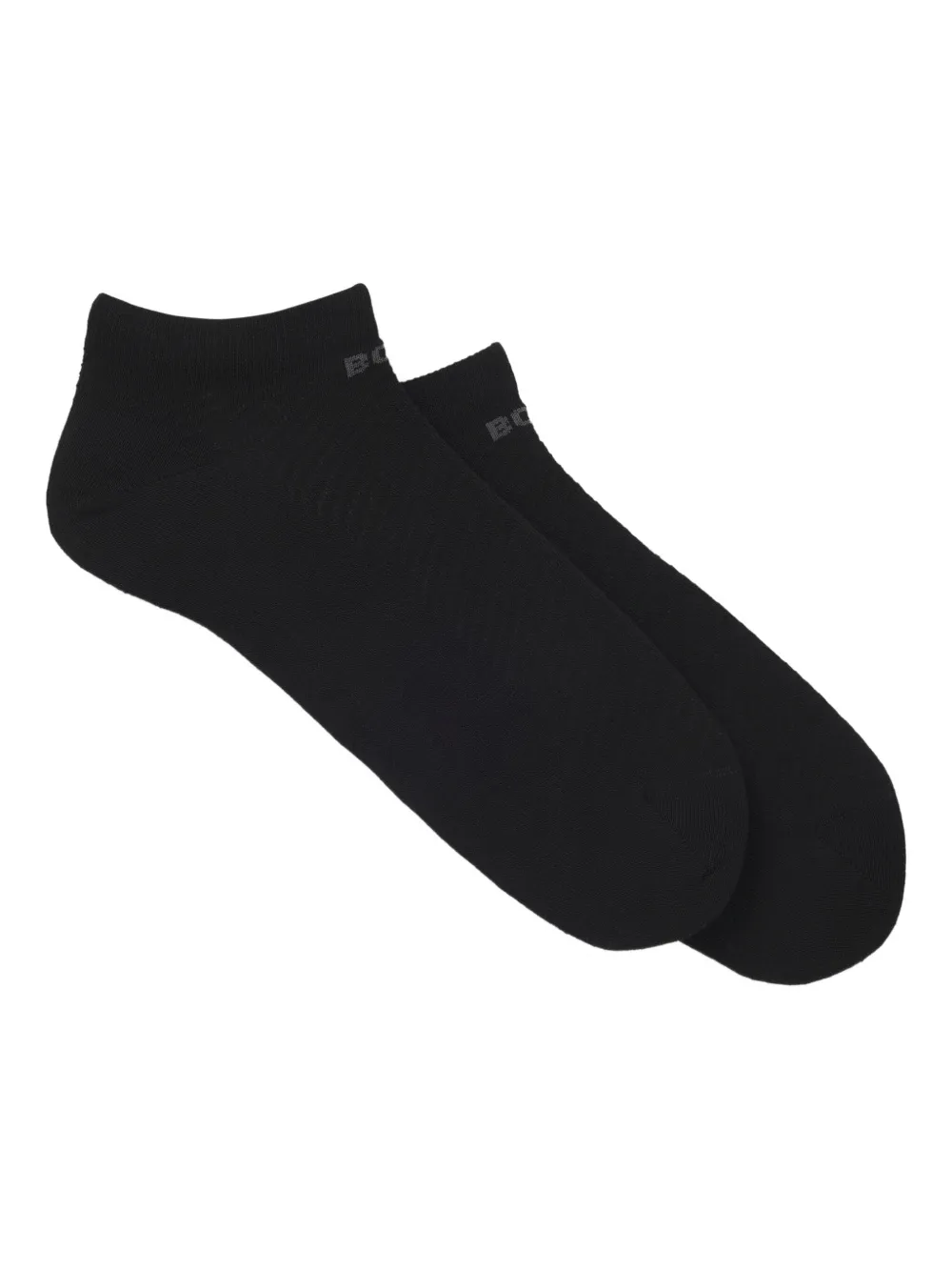 BOSS Par de meias com logo intársia | Preto | Image 1