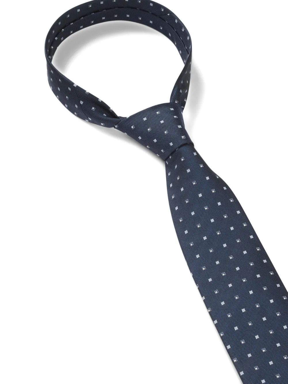 Hugo Boss Patterned Tie In Blue