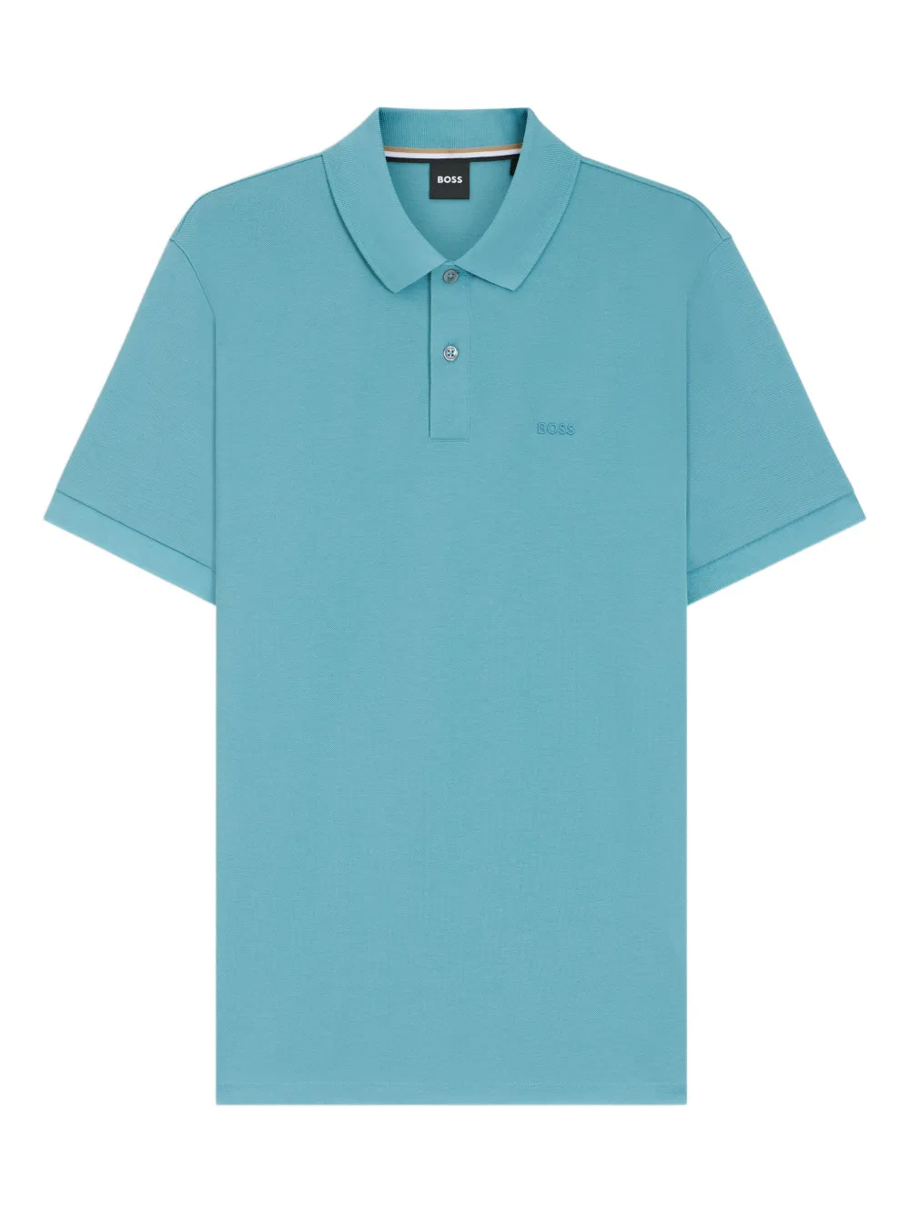 BOSS Polo con logo ricamato - Blu
