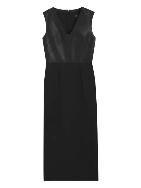 BOSS panelled midi dress