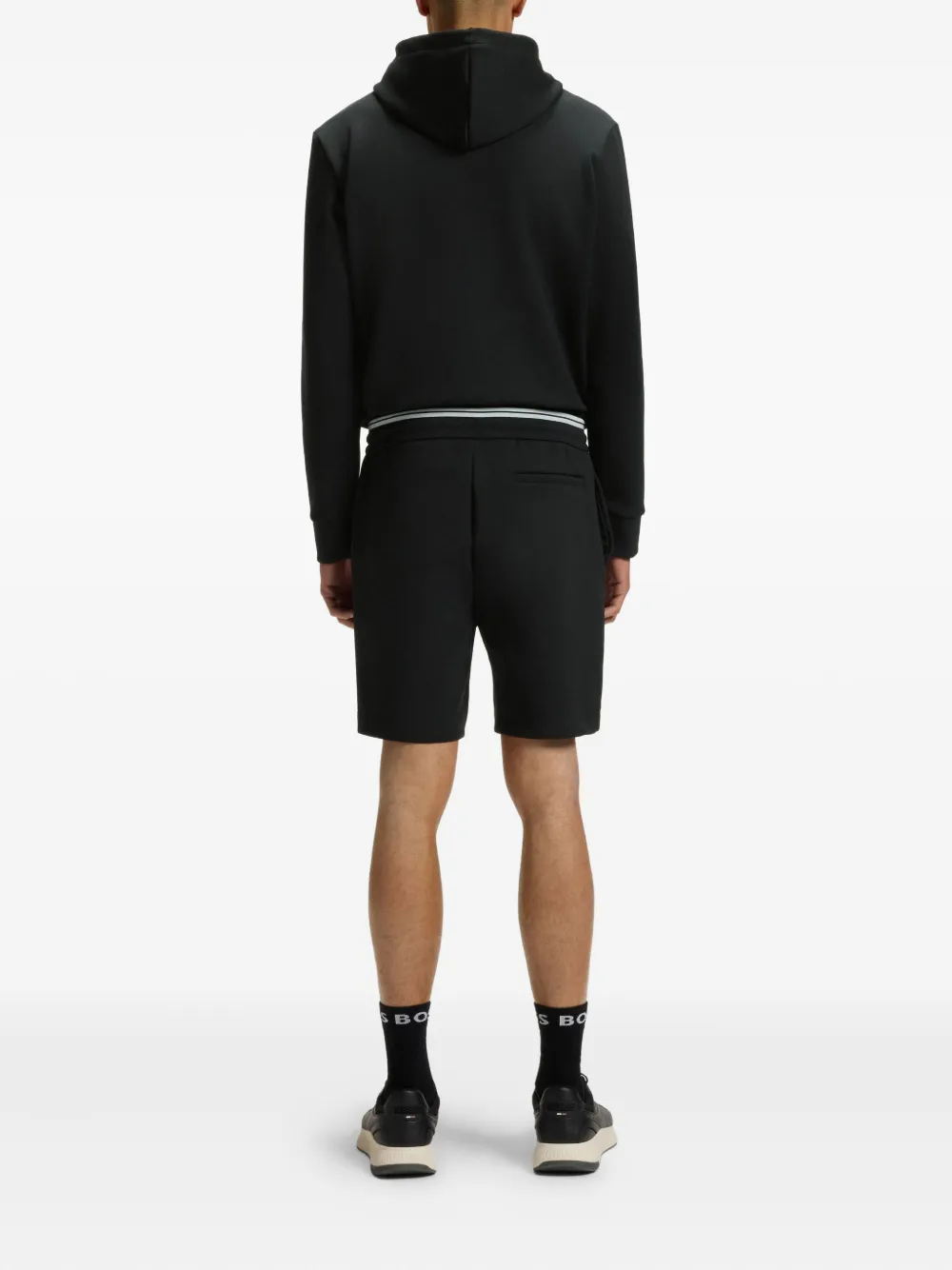 BOSS Trainingsshorts met geborduurd logo Zwart