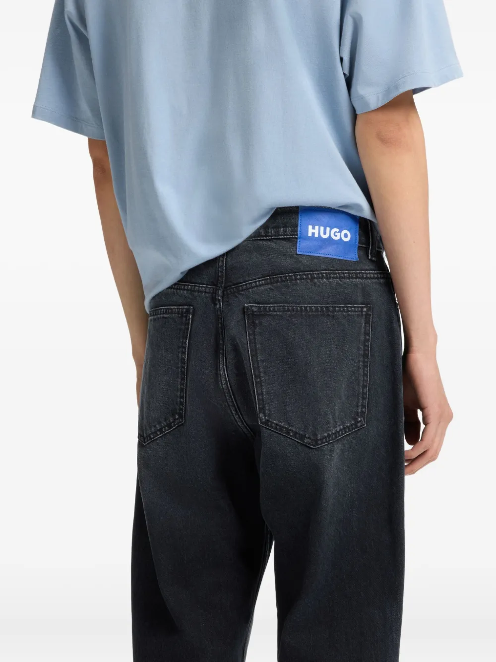 HUGO Jeans met effect Blauw