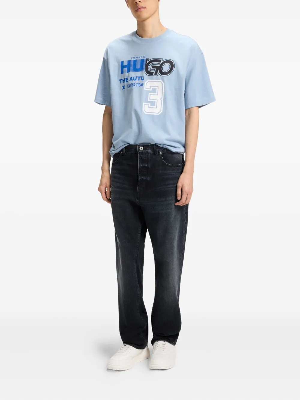HUGO Jeans met effect - Blauw