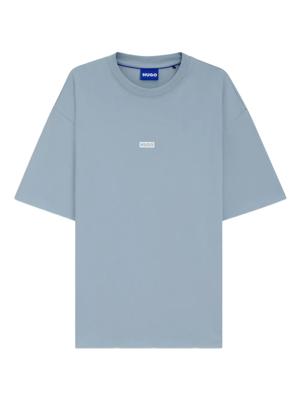 HUGO Camiseta com estampa de logo | Azul | Image 1