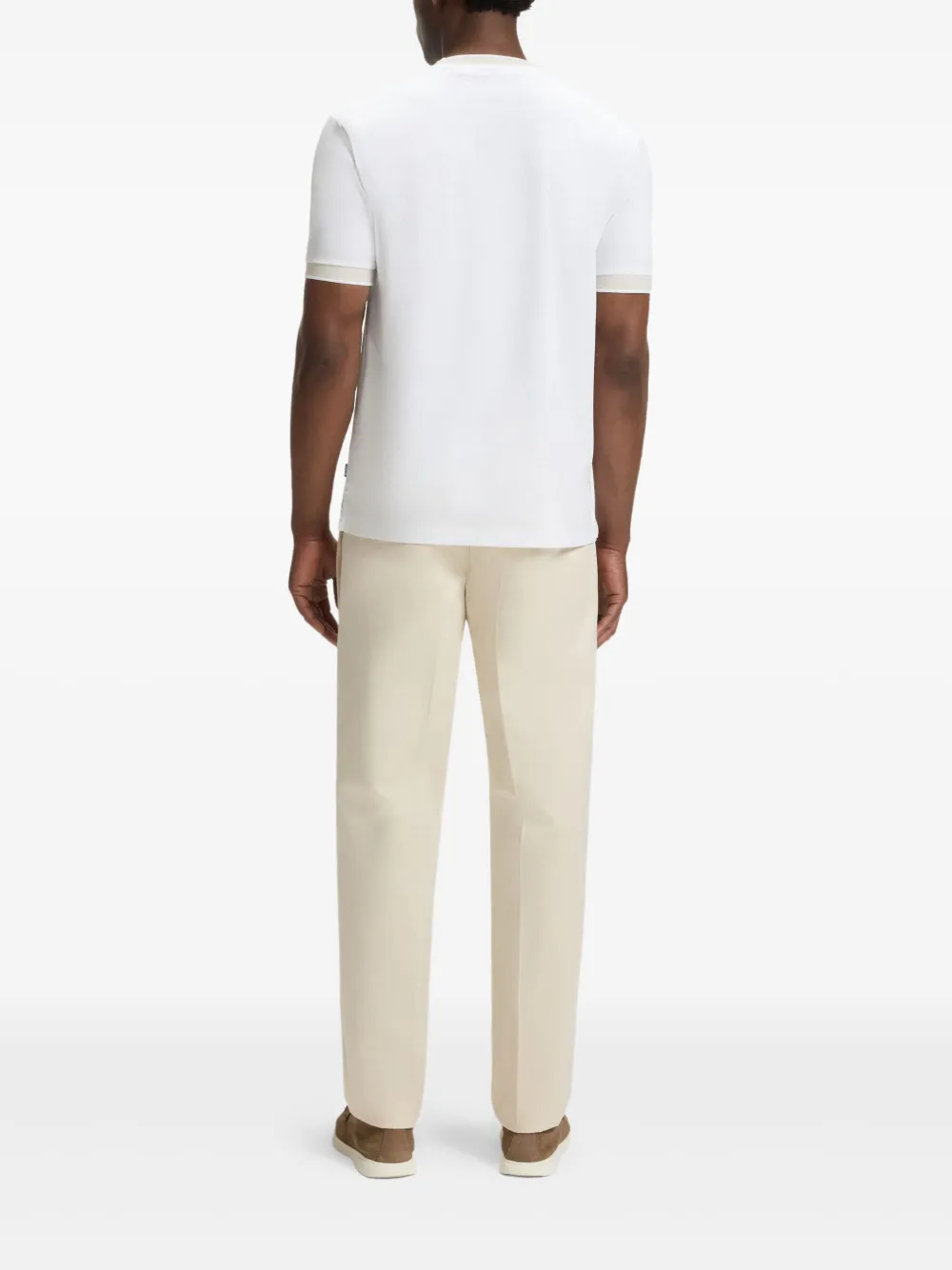 BOSS T-shirt met ronde hals Wit