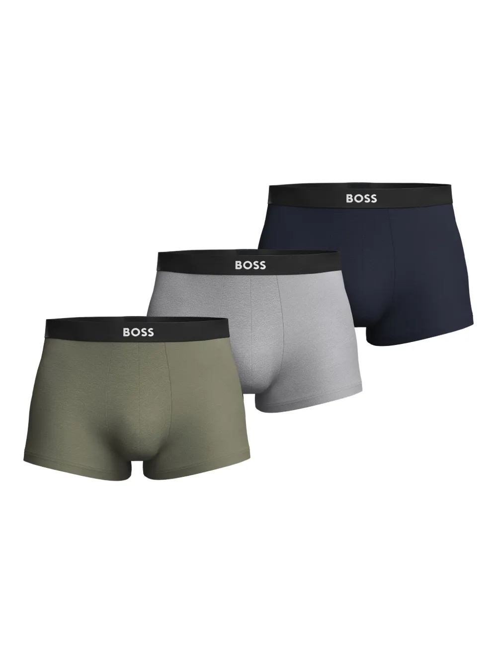 BOSS logo-waistband boxers (pack of three) | Blue | Image 1