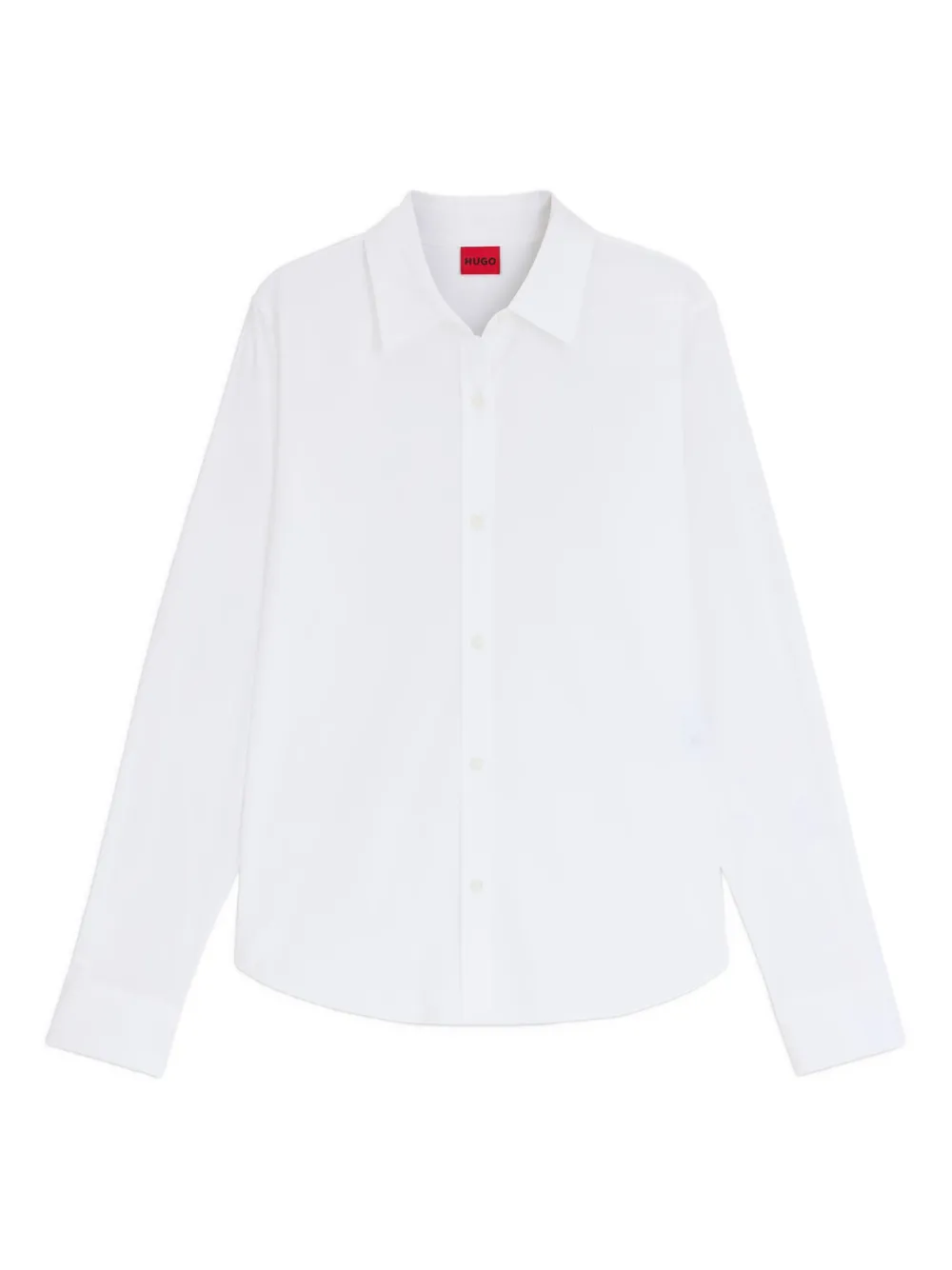 HUGO Blouse met geborduurd logo Wit