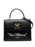 Off-White Pre-Owned 2019-2025 Calfskin Jitney 1.4 Top Handle Quote Bag satchel - Black