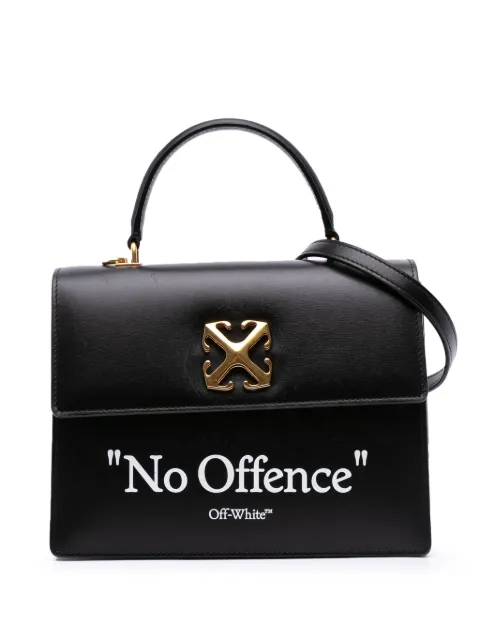 Off-White Pre-Owned 2019-2025 Calfskin Jitney 1.4 Top Handle Quote Bag satchel
