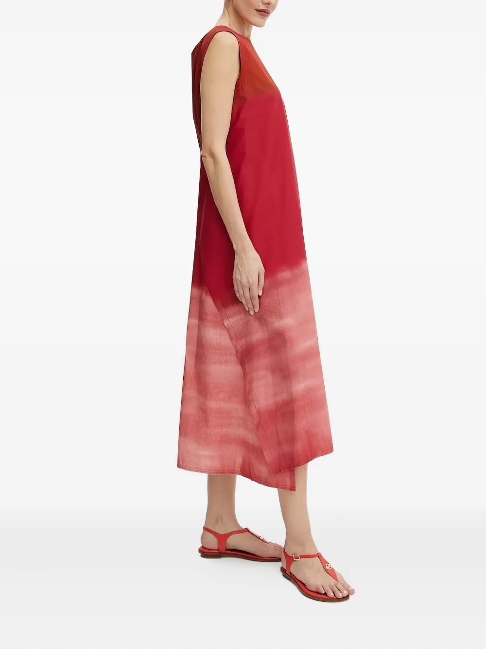 Liviana Conti ombre tie-dye dress - Rood
