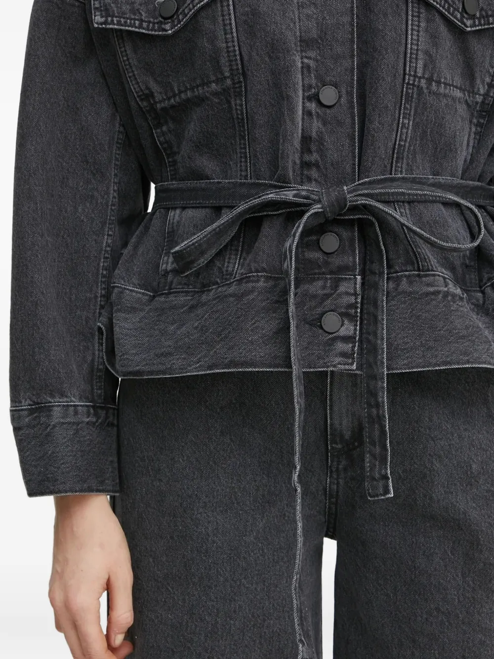 Liviana Conti Denim jack Grijs