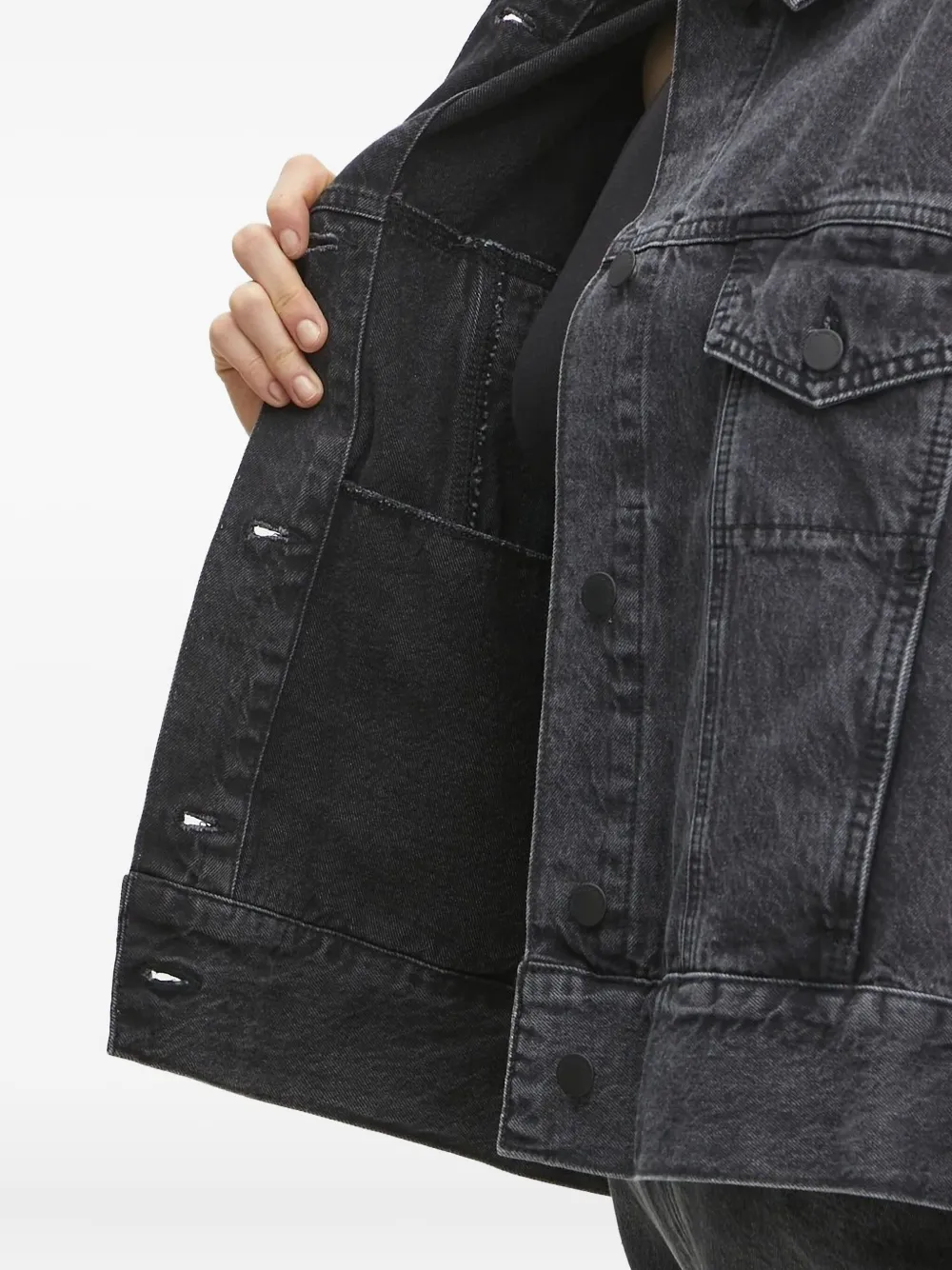Liviana Conti Denim jack Grijs