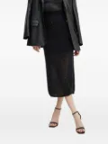Liviana Conti sequin-embellished side-slit midi skirt - Black