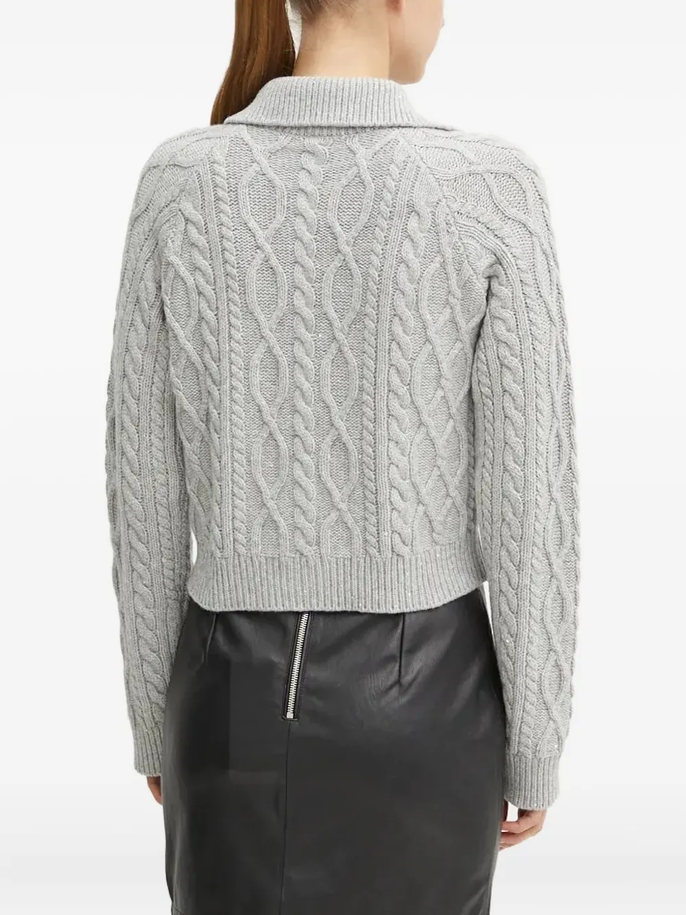Liviana Conti cable-knit sequin-embellished cardigan | Cardigans | Image 2