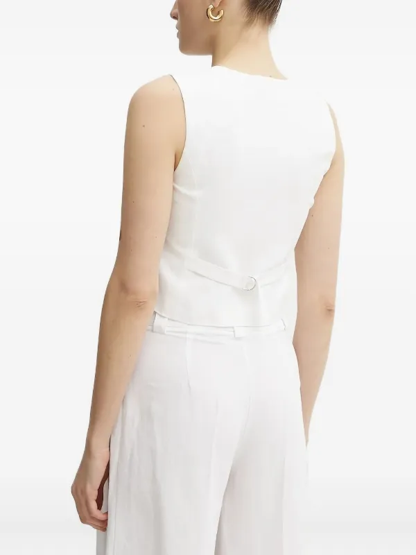 ERMANNO FIRENZE ノースリーブ トップ | ホワイト | FARFETCH JP