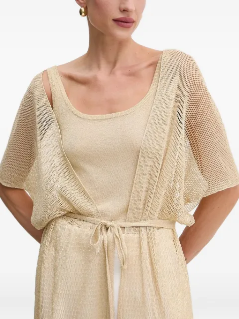 Liviana Conti fringed long cardigan