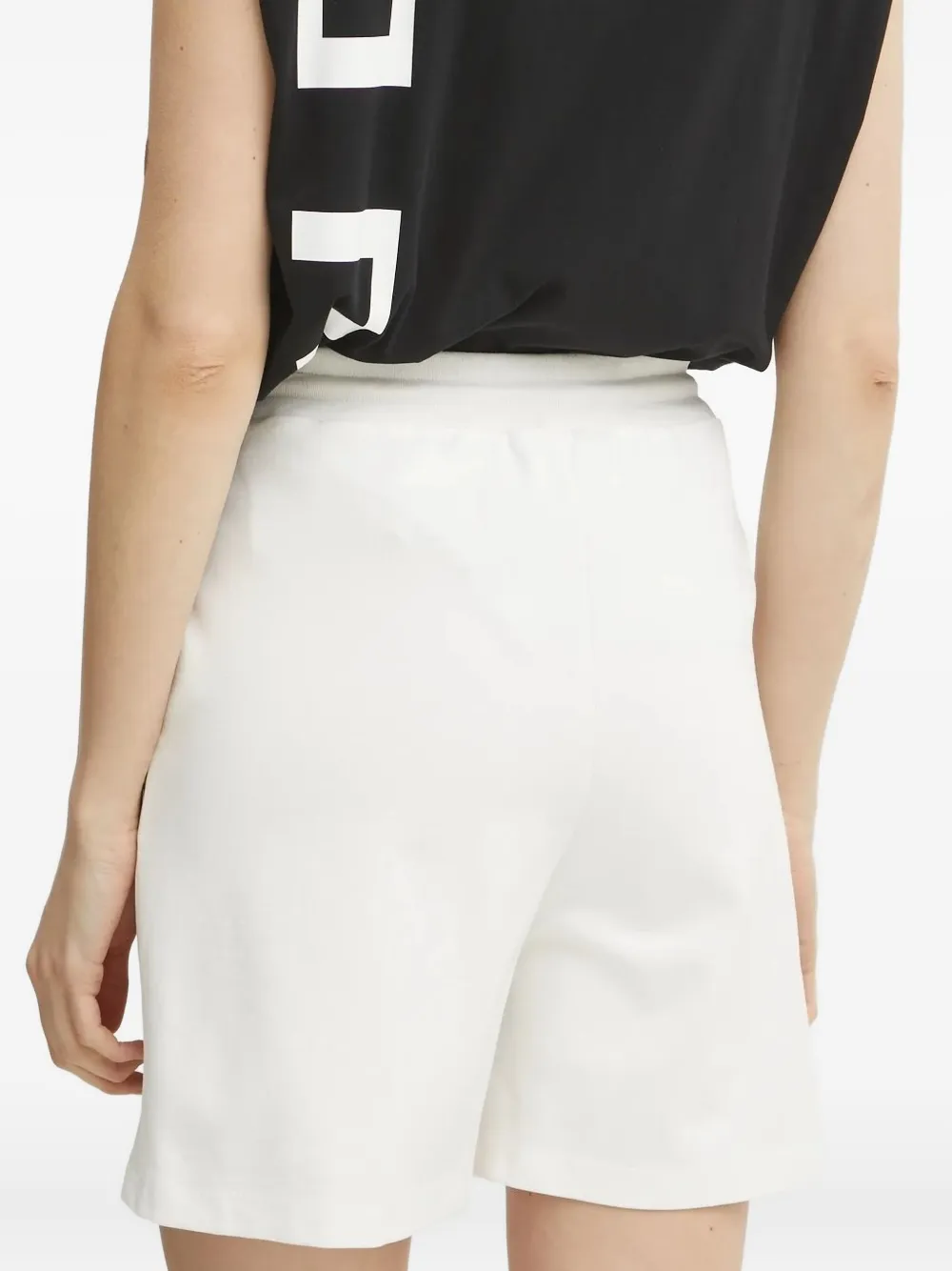 Liviana Conti Shorts met trekkoordtaille Wit