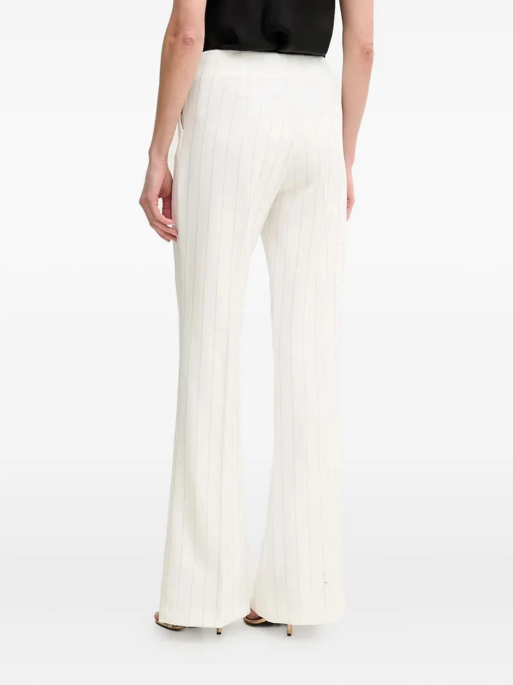 Ermanno Scervino Flared broek met krijtstreep - Wit