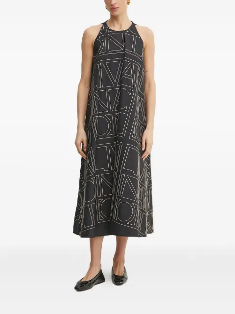 Liviana Conti geometric-print sleeveless midi dress