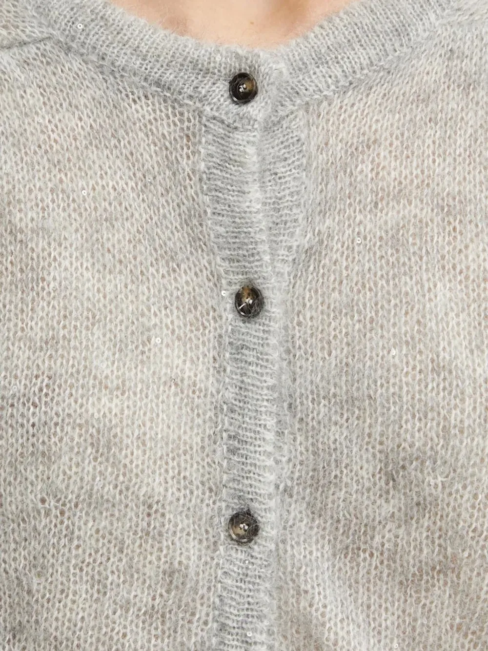 Liviana Conti Sequin-embellished Buttoned Cardigan In Multi