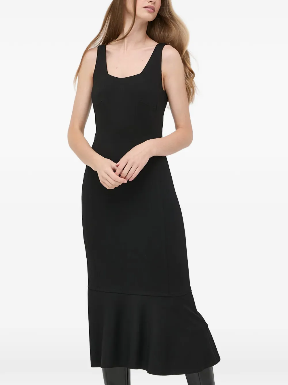 Liviana Conti flounce maxi dress - Nero