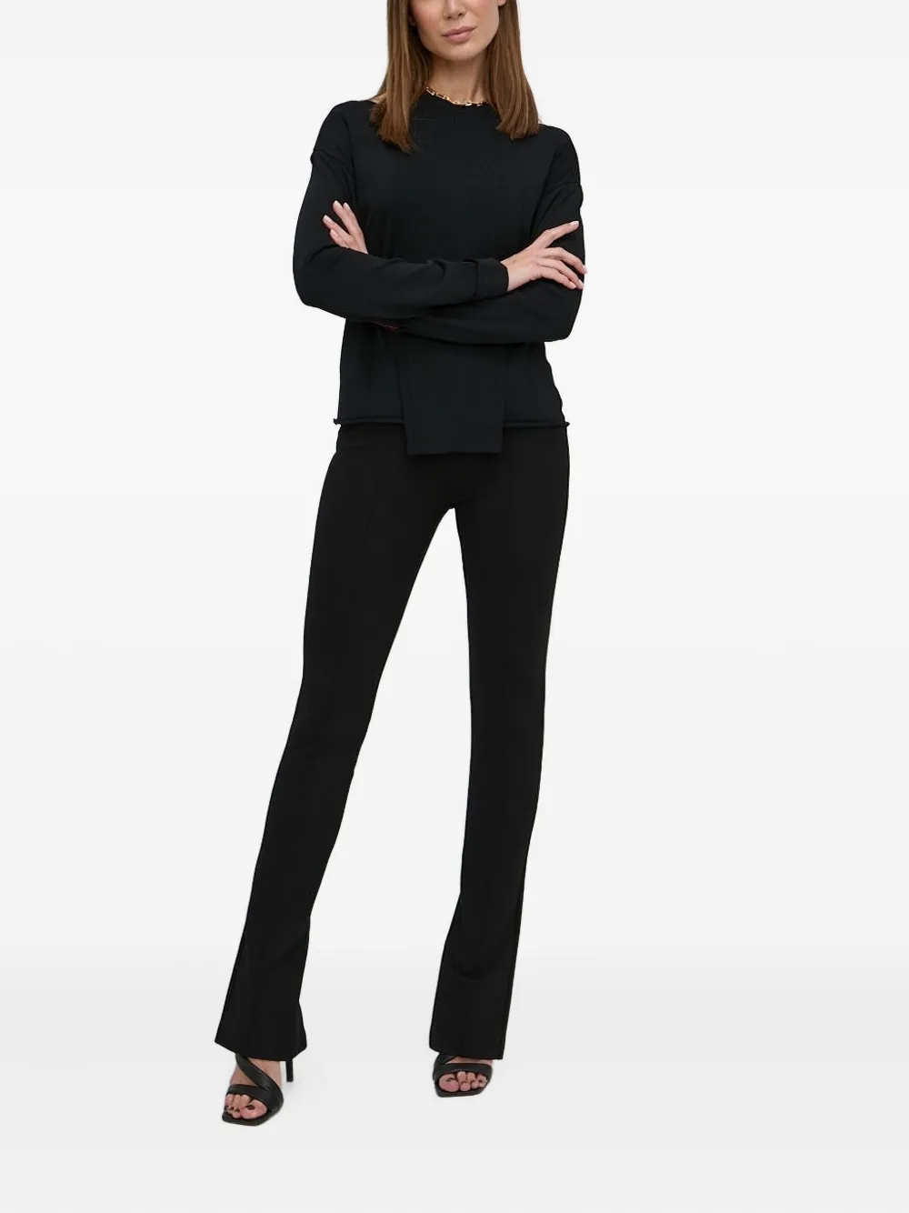 Liviana Conti ribbed-panel sweatshirt | Sweaters | Image 2