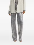 Liviana Conti sequin-fabric trousers - Grey