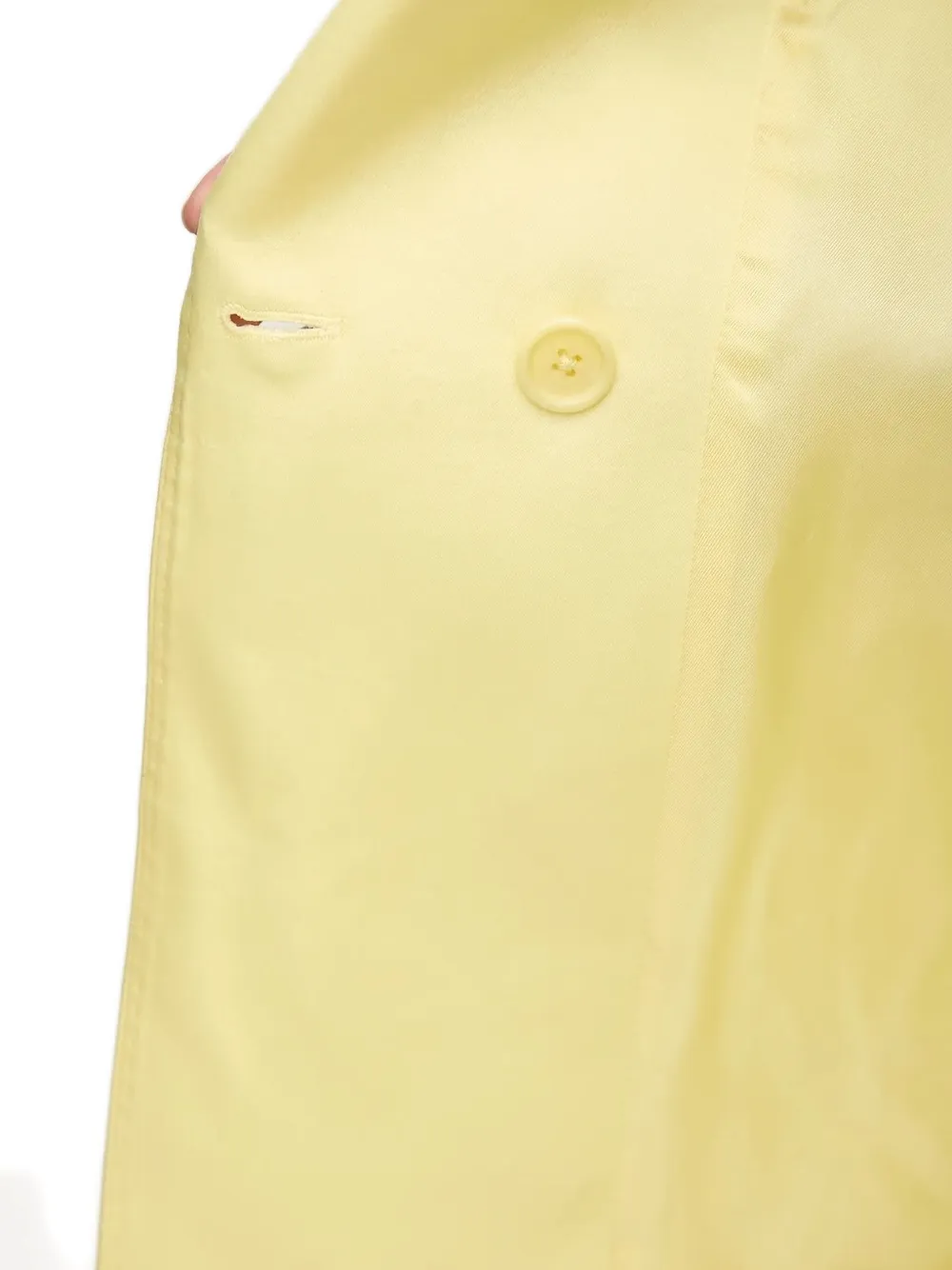 Ermanno Scervino Padded-shoulder Double-breasted Blazer In Yellow