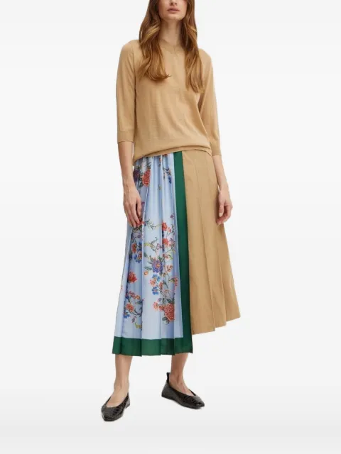 Liviana Conti V-neck back-stitch sweater