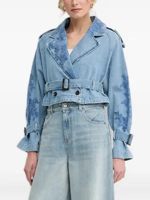 【ermanno scervino】ファーデニムジャケット Ermanno Scervino ウィメンズ デニムジャケット通販 - FARFETCH