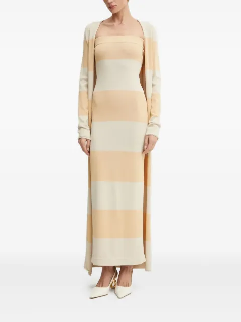 Liviana Conti stripe cardigan dress set