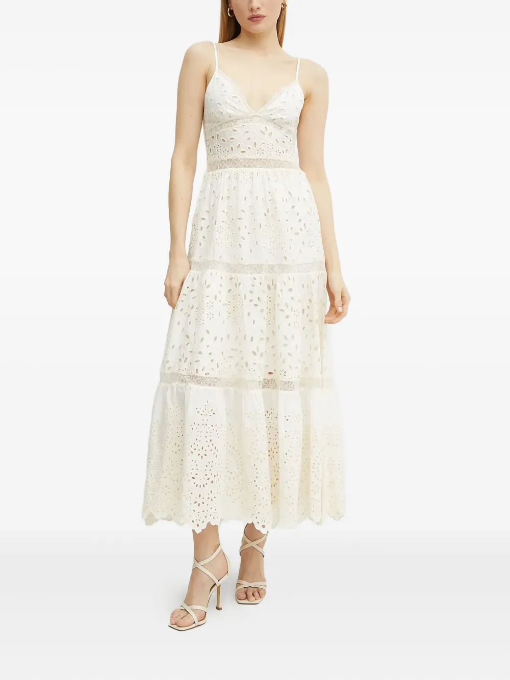 Ermanno Scervino eyelet-lace tiered midi day dress | Day Dresses | Image 2