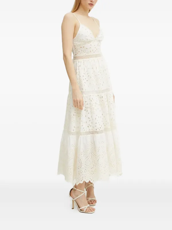 knee length dresses for ladies Pastel Blue Lace Tiered Midi Dress -26229 – Ranee's main image 0