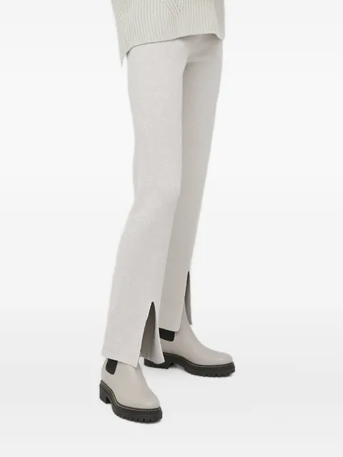 Liviana Conti metallic-knit elasticated-waistband trousers
