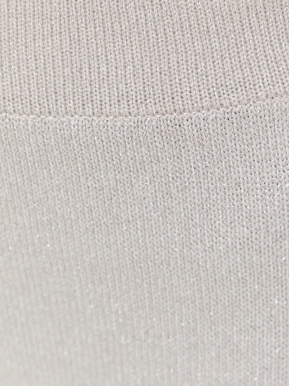 Liviana Conti Metallic broek met elastische tailleband Beige